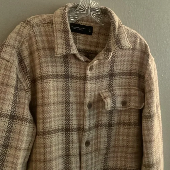 Abercrombie and Fitch Plaid Soft A & F Flannel Size Large - Picture 4 of 12